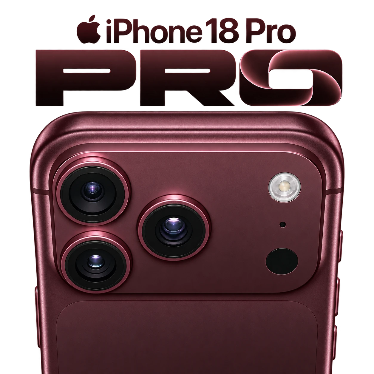 iPhone 18 Pro et iPhone 18 Pro Max couleur bordeaux